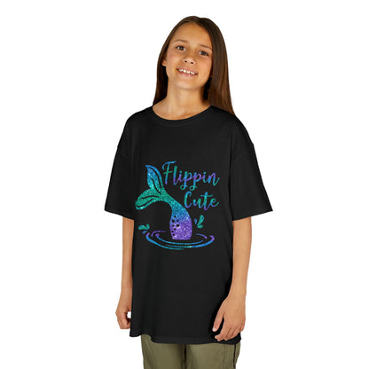 Flippin Cute Kids Tee - Colorful Whale Design for Fun-loving Children