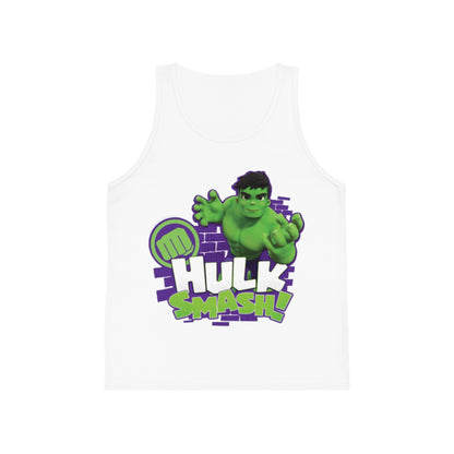 Kids Hulk Smash Jersey Tank Top - Fun Summer Wear for Young Superheroes