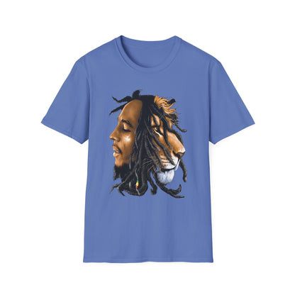 Rasta Lion Unisex Softstyle T-Shirt - Reggae Vibes Inspired Apparel