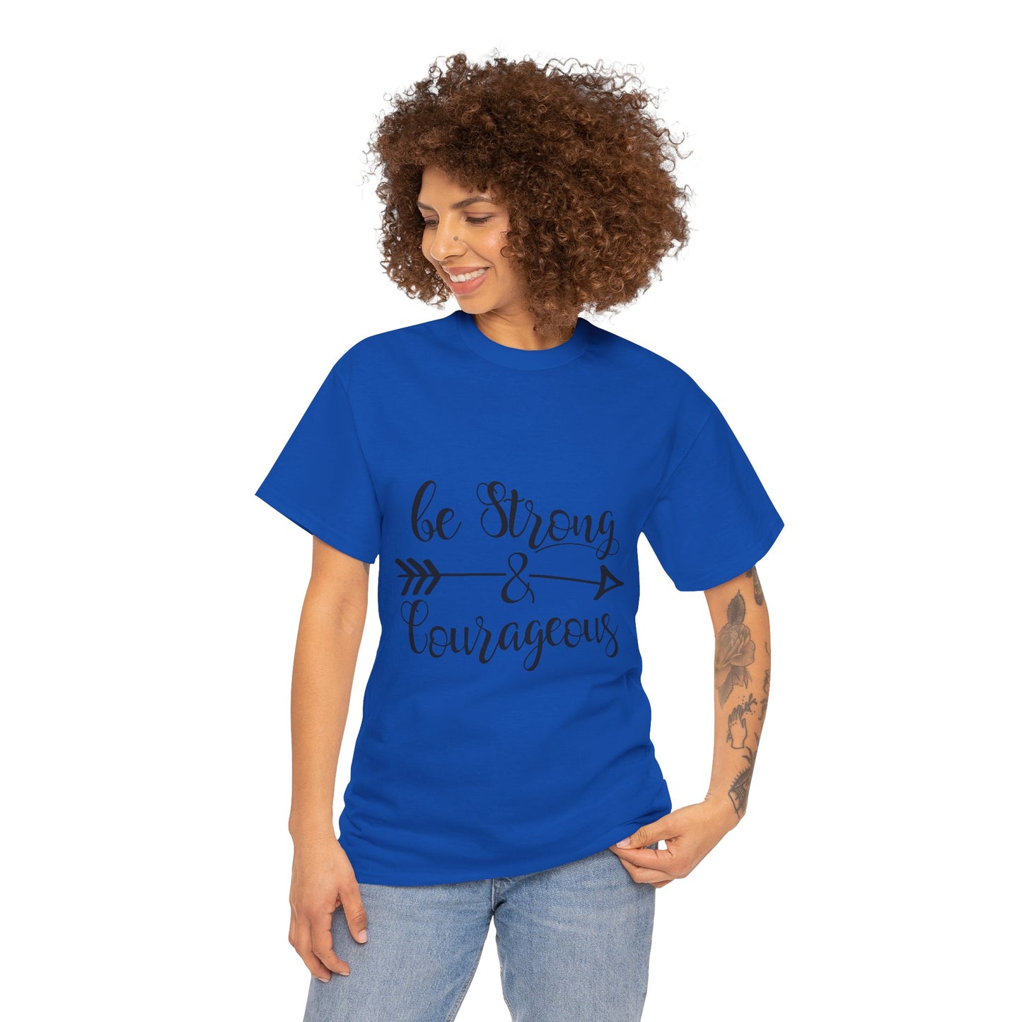 Be Strong & Courageous Unisex Heavy Cotton Tee