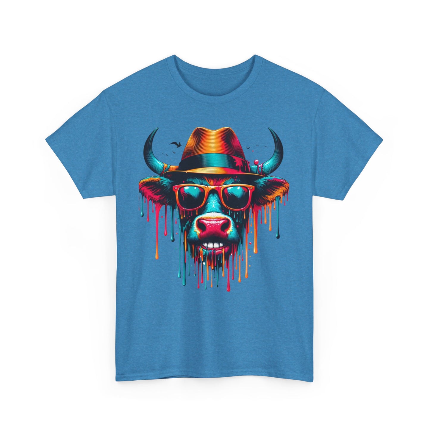 Cool Cow Graphic Unisex Heavy Cotton Tee - Fun Party T-Shirt