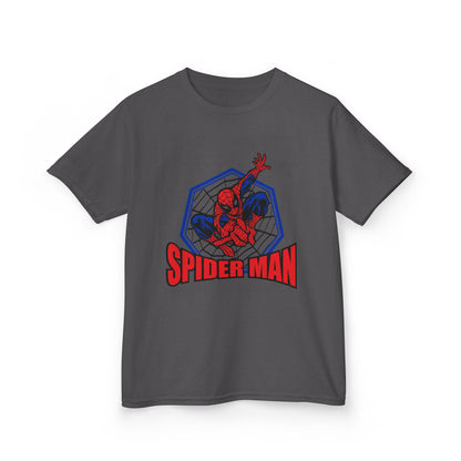 Kids Spider-Man Heavy Cotton Tee, Superhero Shirt, Marvel Tee for Boys, Birthday Gift, Comic-themed Apparel, Playwear