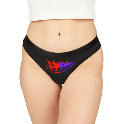 Royalty Queens Women's Thongs - Empowering Lingerie with Crown Design