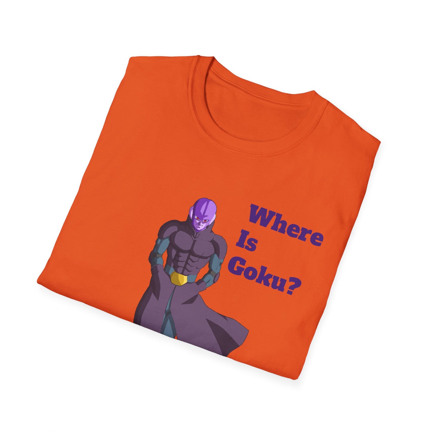 Where Is Goku? Unisex Softstyle T-Shirt for Anime Fans
