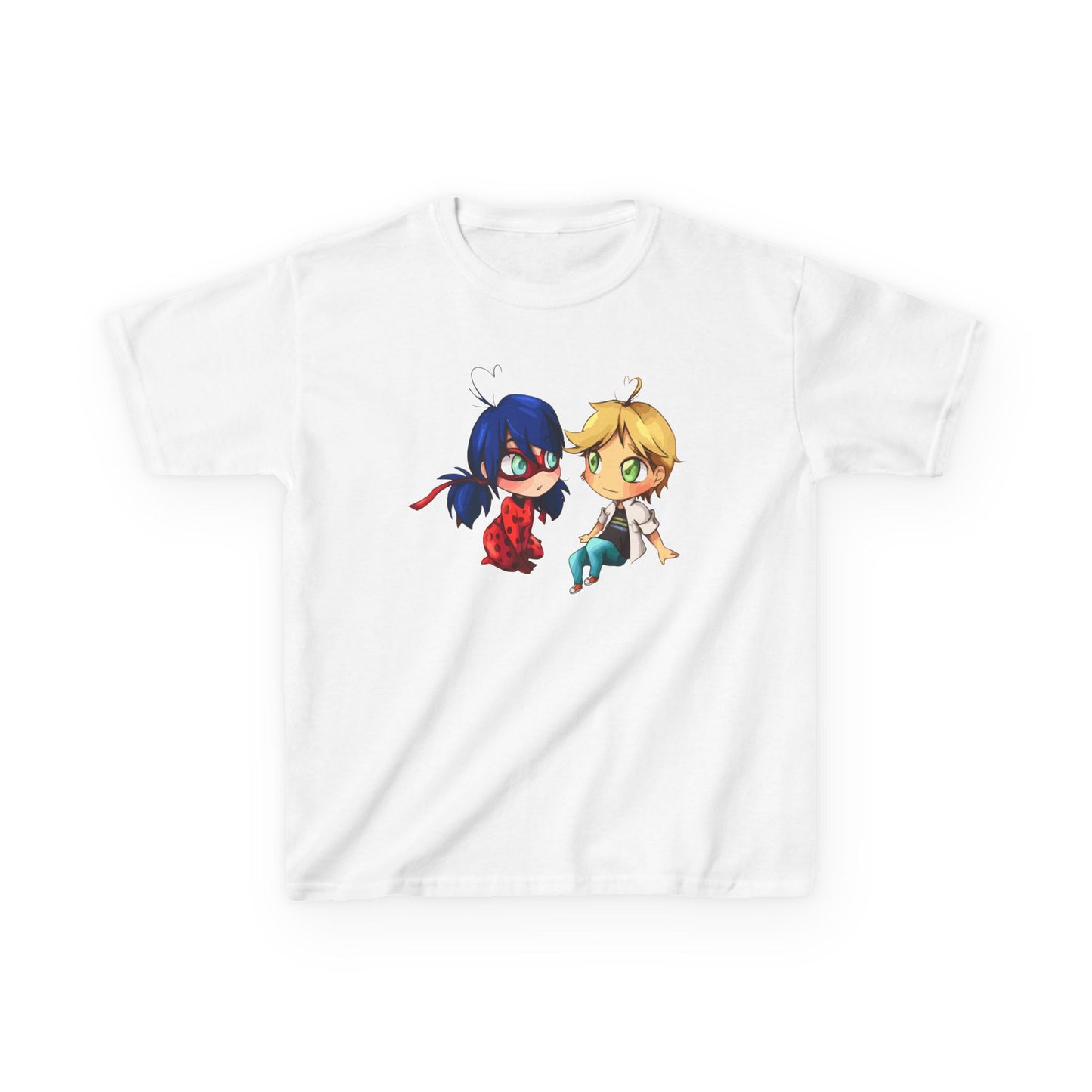 Kids Cute Chibi Characters Tee, Lightweight T-Shirt for Playtime, Gifts for Boys & Girls, Cartoon Lover Apparel, Birthday Outfit