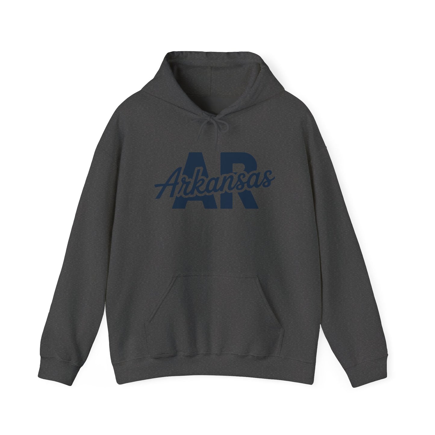 Arkansas AR Script Hoodie — Retro State Pride Pullover
