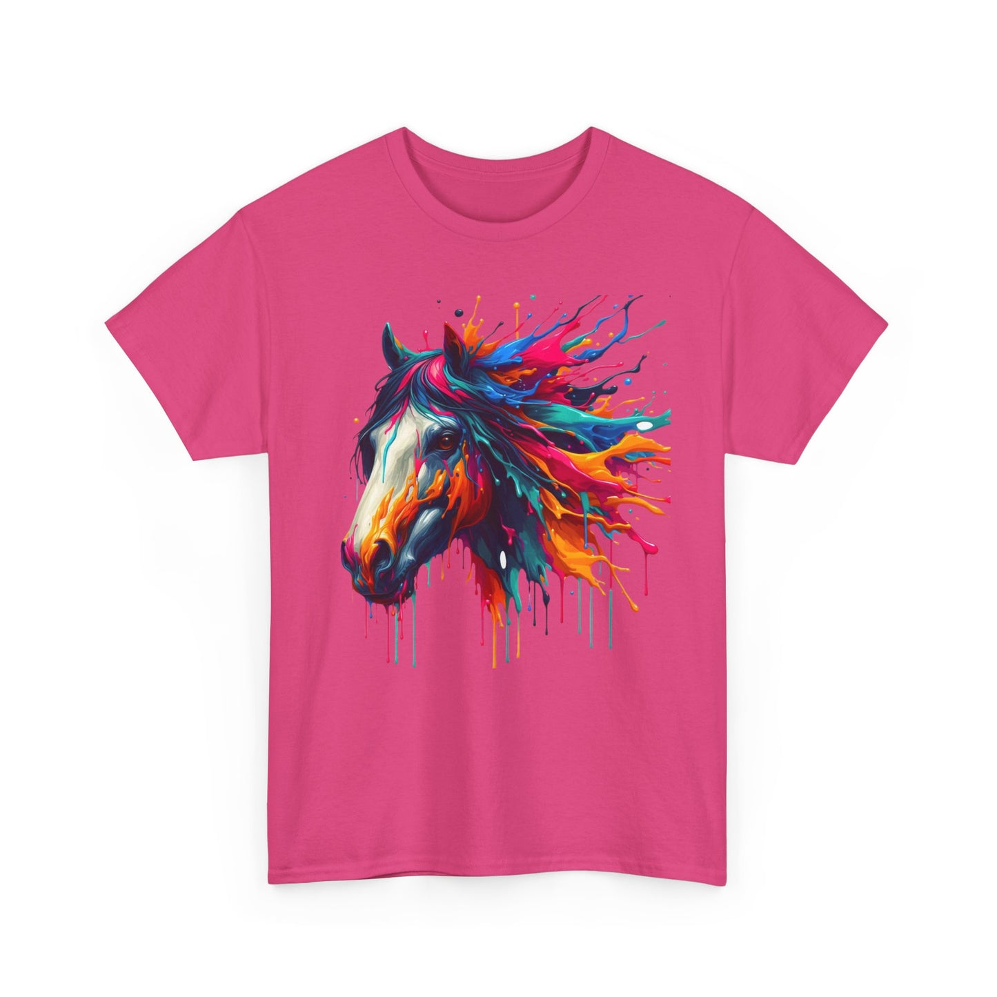 Vibrant Horse Art Unisex Heavy Cotton Tee