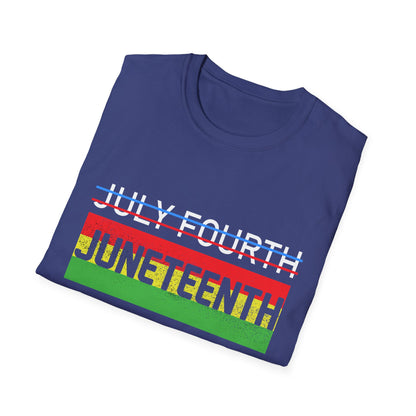Juneteenth and July Fourth Celebration T-Shirt, Unisex Tee for Summer, Events, Independence Day, African American Heritage