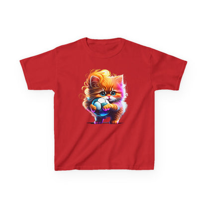 Colorful Kitten Kids Tee - Fun, Playful Cotton T-Shirt for Cat Lovers