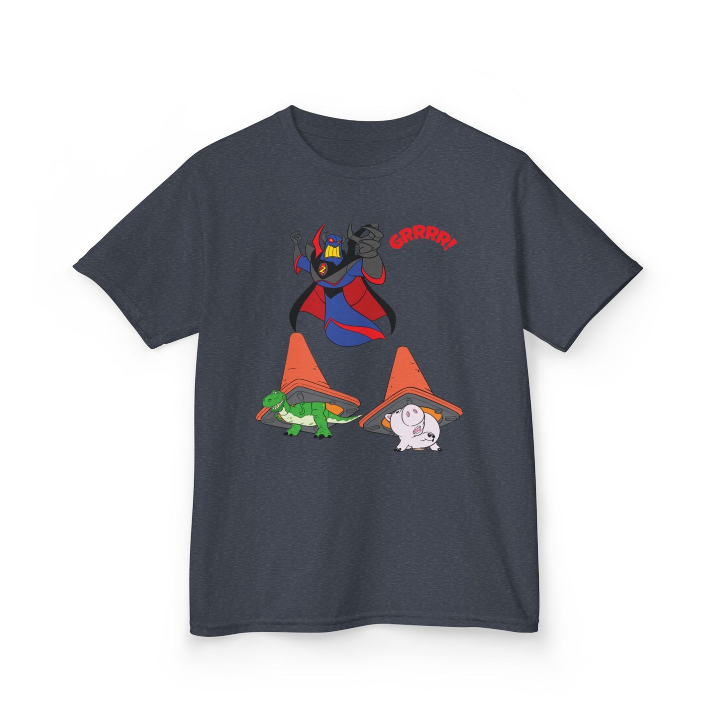 Kids Cartoon Battle Tee - Fun & Unique Grrr! Design