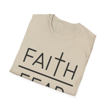 Inspirational Faith Over Fear T-Shirt | Unisex Softstyle Tee