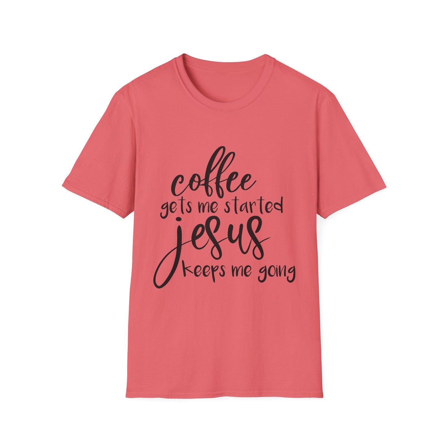 Coffee & Jesus Unisex Softstyle T-Shirt - Inspirational Christian Tee