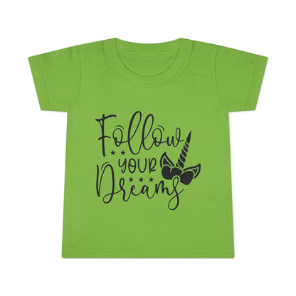 Toddler T-Shirt - Follow Your Dreams Unicorn Tee