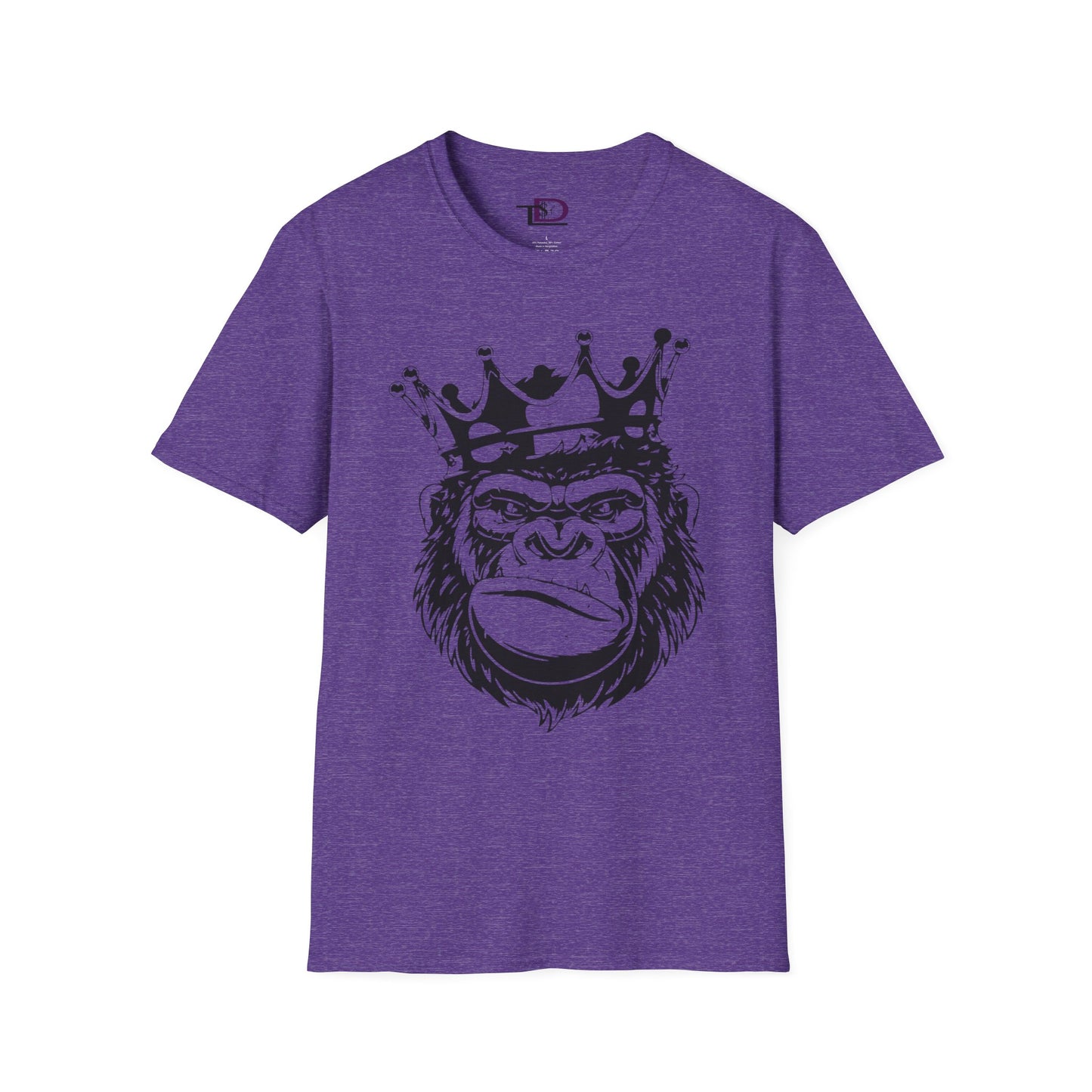 King Status Gorilla T-Shirt | Unisex Softstyle Tee for Casual Wear