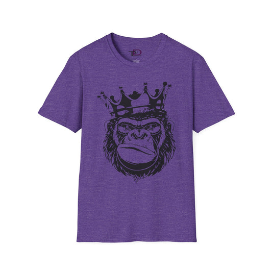 King Status Gorilla T-Shirt | Unisex Softstyle Tee for Casual Wear