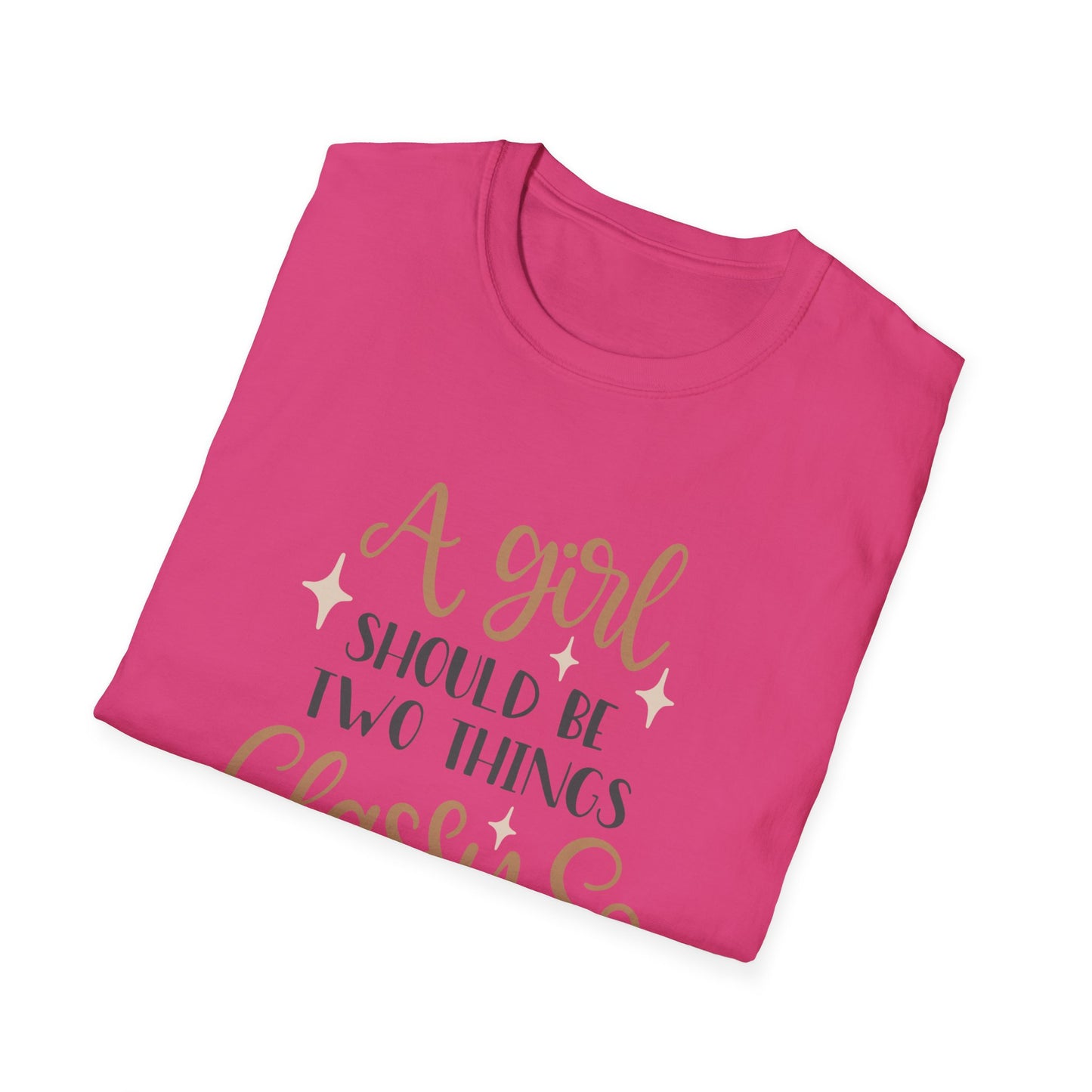 Classy & Fabulous T-Shirt for Girls | Soft Unisex Tee, Trendy Gift, Stylish Outfit, Birthday Celebration, Inspirational Wear