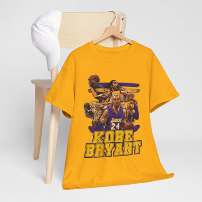 Kobe Bryant Tribute Unisex Heavy Cotton Tee - Basketball Legend Shirt