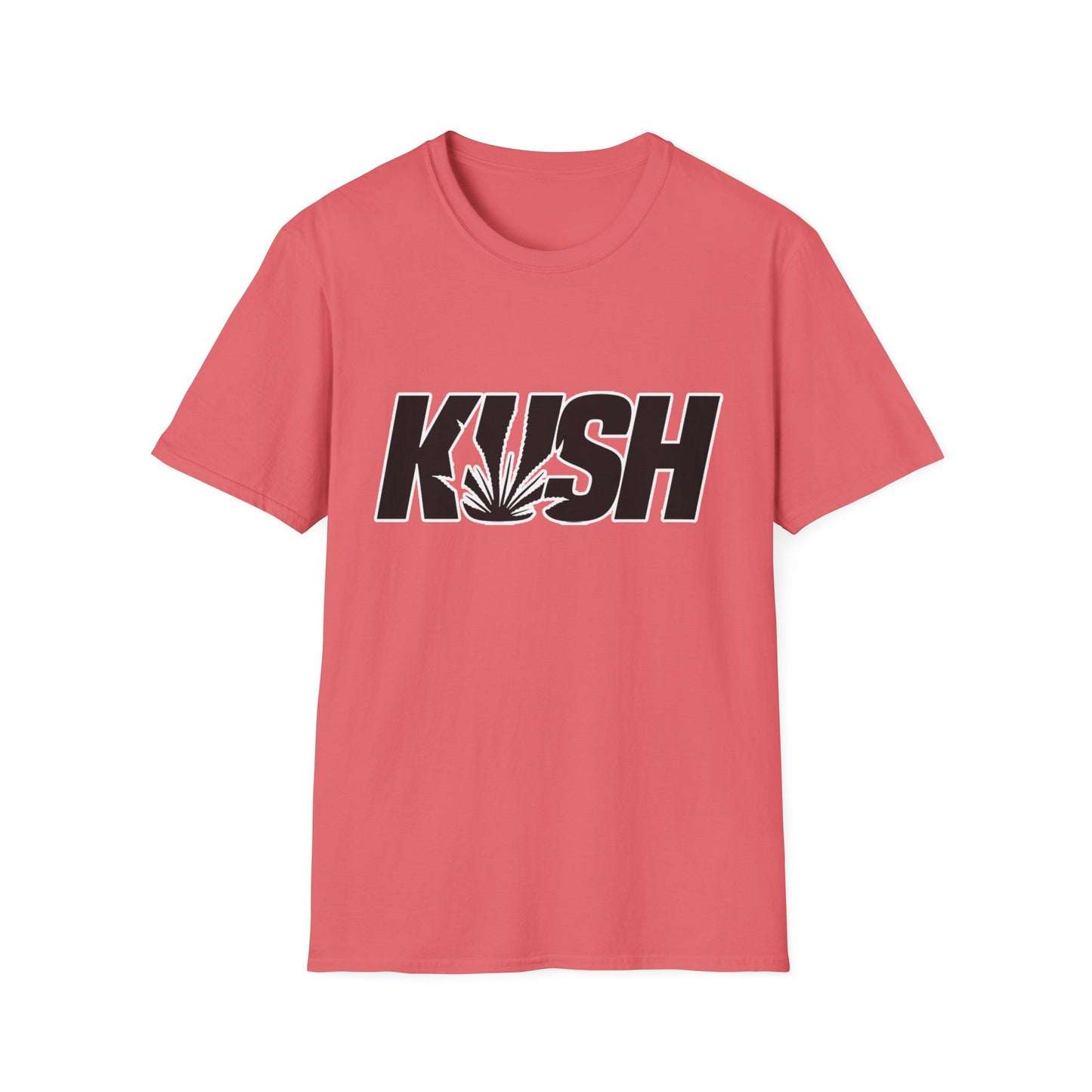 KUSH Graphic Unisex Softstyle T-Shirt - Cool Cannabis Vibe