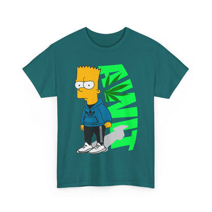 Bart Simpson Cannabis Vibe Unisex Heavy Cotton Tee
