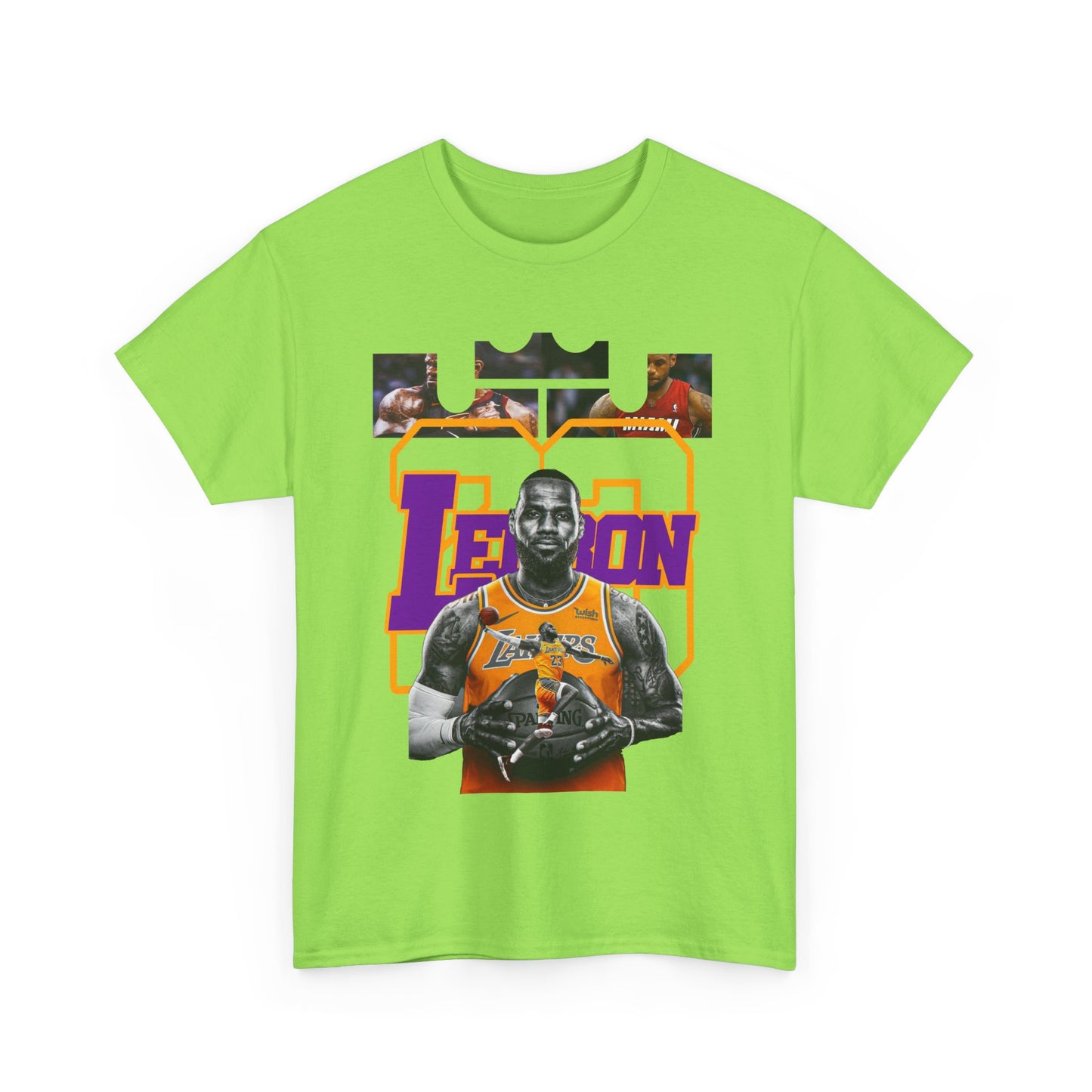 LeBron James Unisex Heavy Cotton Tee - Basketball Fan Apparel