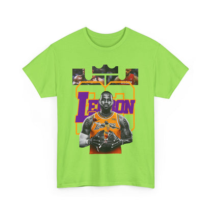 LeBron James Unisex Heavy Cotton Tee - Basketball Fan Apparel
