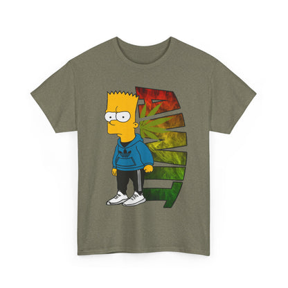 Unisex Heavy Cotton Tee - Bart Simpson Graffiti Style
