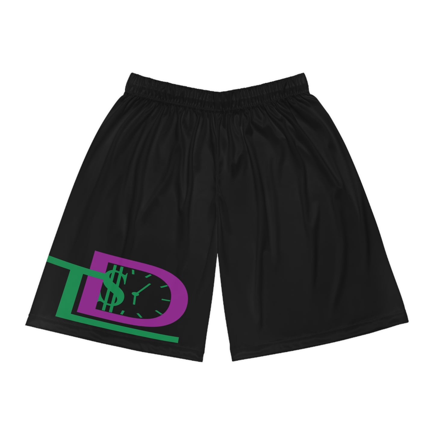 Time Designs Cool Basketball Shorts with Dollar Graphics - Perfect for Athletes