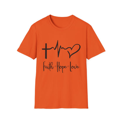 Faith Hope Love Unisex T-Shirt - Inspirational Graphic Tee for Everyday Wear