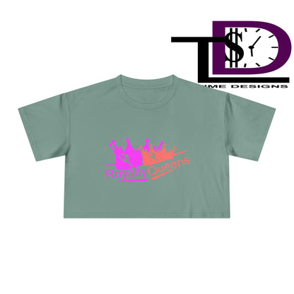 Royalty Queens Crop Tee - Stylish Women's Fashion for Birthdays, Festivals, Casual Wear, Gifts for Her, Trendy Outfit