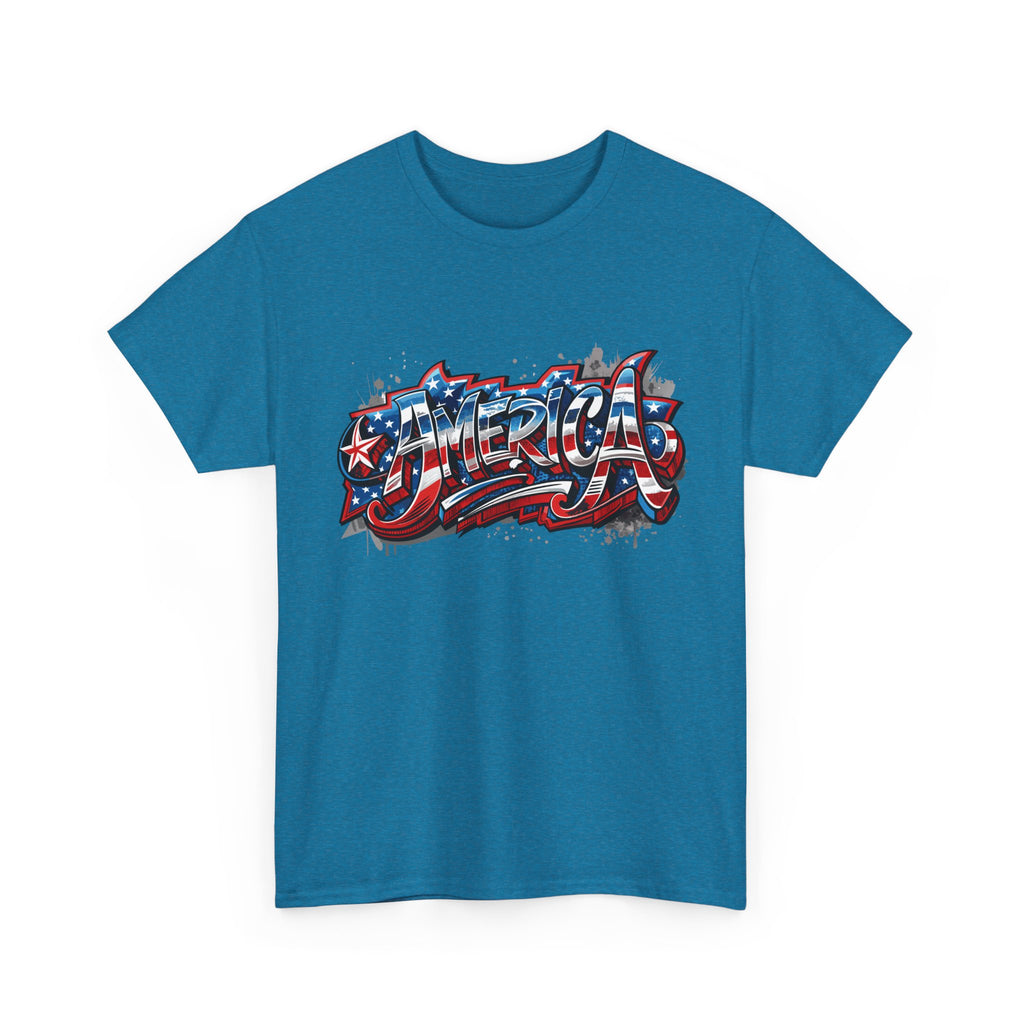 America Graphic Unisex Tee | Casual Wear, Independence Day Gift, Birthday Gift, Summer Outfit, Patriotic Shirt, Unisex Clothing