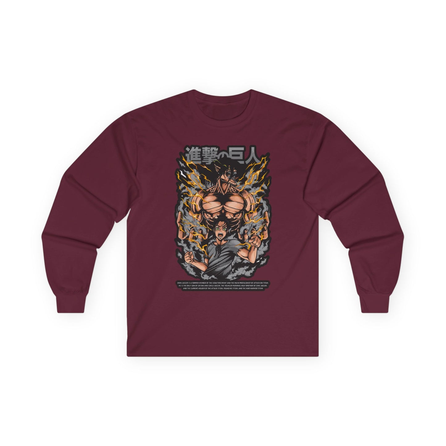 Attack on Titan Anime Long Sleeve Tee — Eren Titan Graphic Shirt