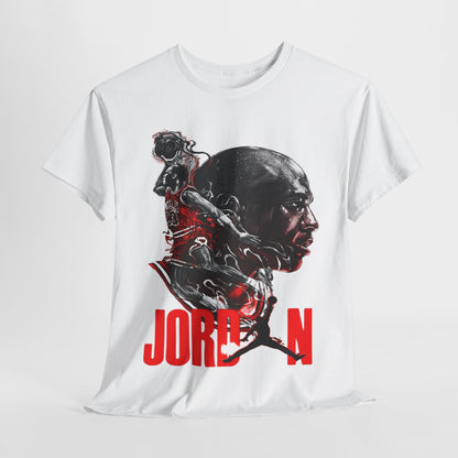 Jordan Inspired Unisex Heavy Cotton Tee - Retro Style Graphic Shirt