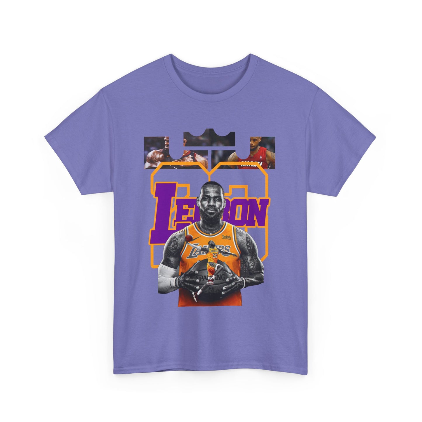 LeBron James Unisex Heavy Cotton Tee - Basketball Fan Apparel