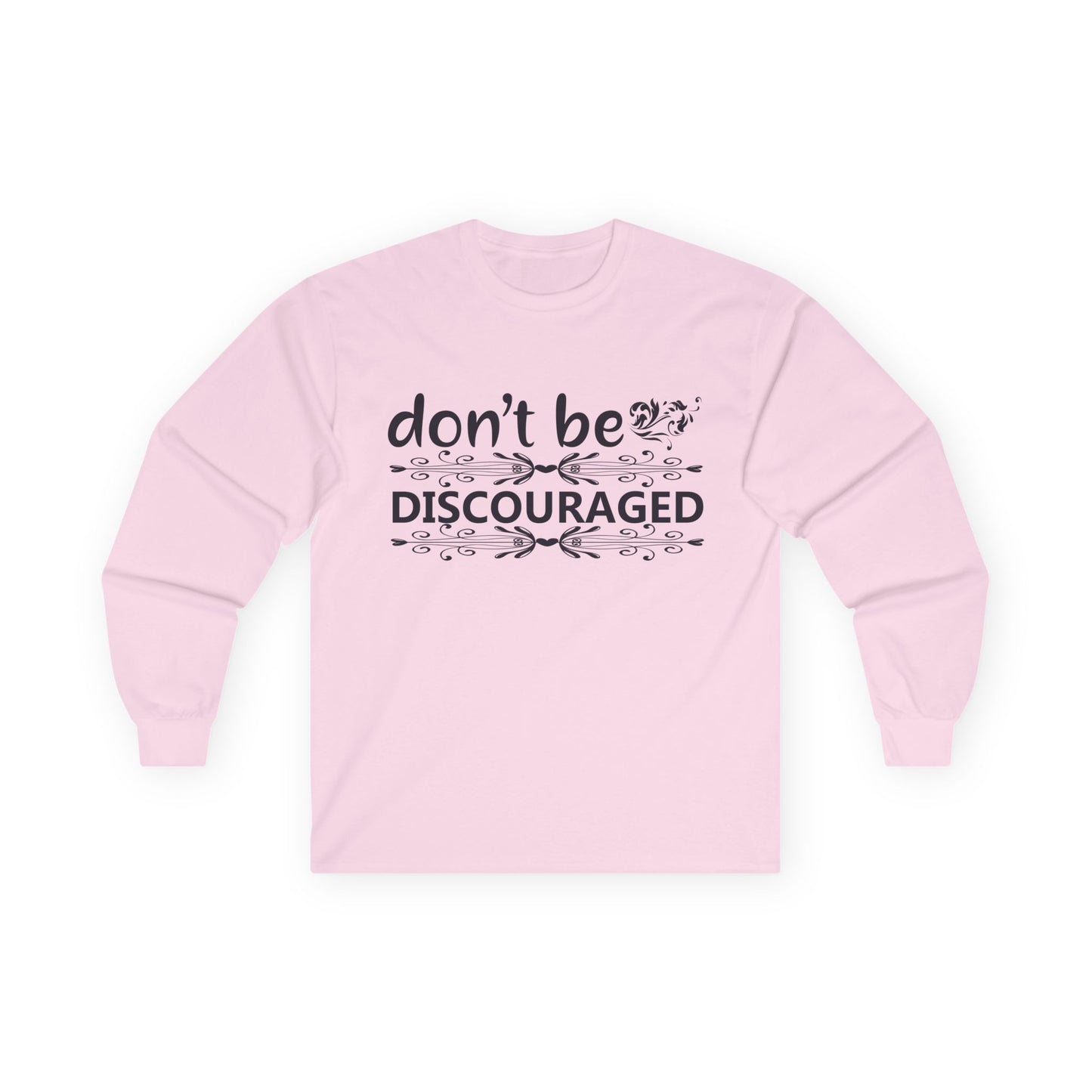 Unisex Motivational Long Sleeve Tee, Don't Be Discouraged Shirt, Inspirational Gift, Positive Vibes Top, Self-Care Apparel, [...]