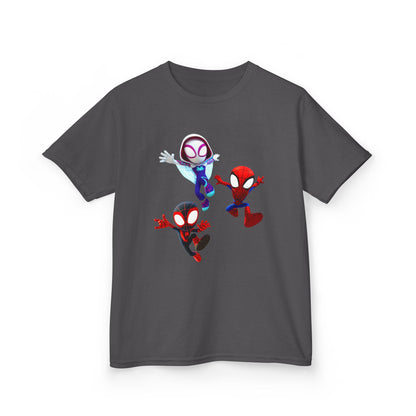 Kids Superhero Adventure Tee, Kids Birthday Gift, Fun Playwear, Spiderman Costume Shirt, Cartoon Character T-Shirt, Summer Outfit
