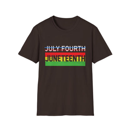 Juneteenth and July Fourth Celebration T-Shirt, Unisex Tee for Summer, Events, Independence Day, African American Heritage