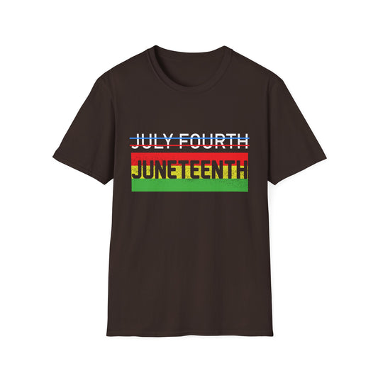 Juneteenth and July Fourth Celebration T-Shirt, Unisex Tee for Summer, Events, Independence Day, African American Heritage