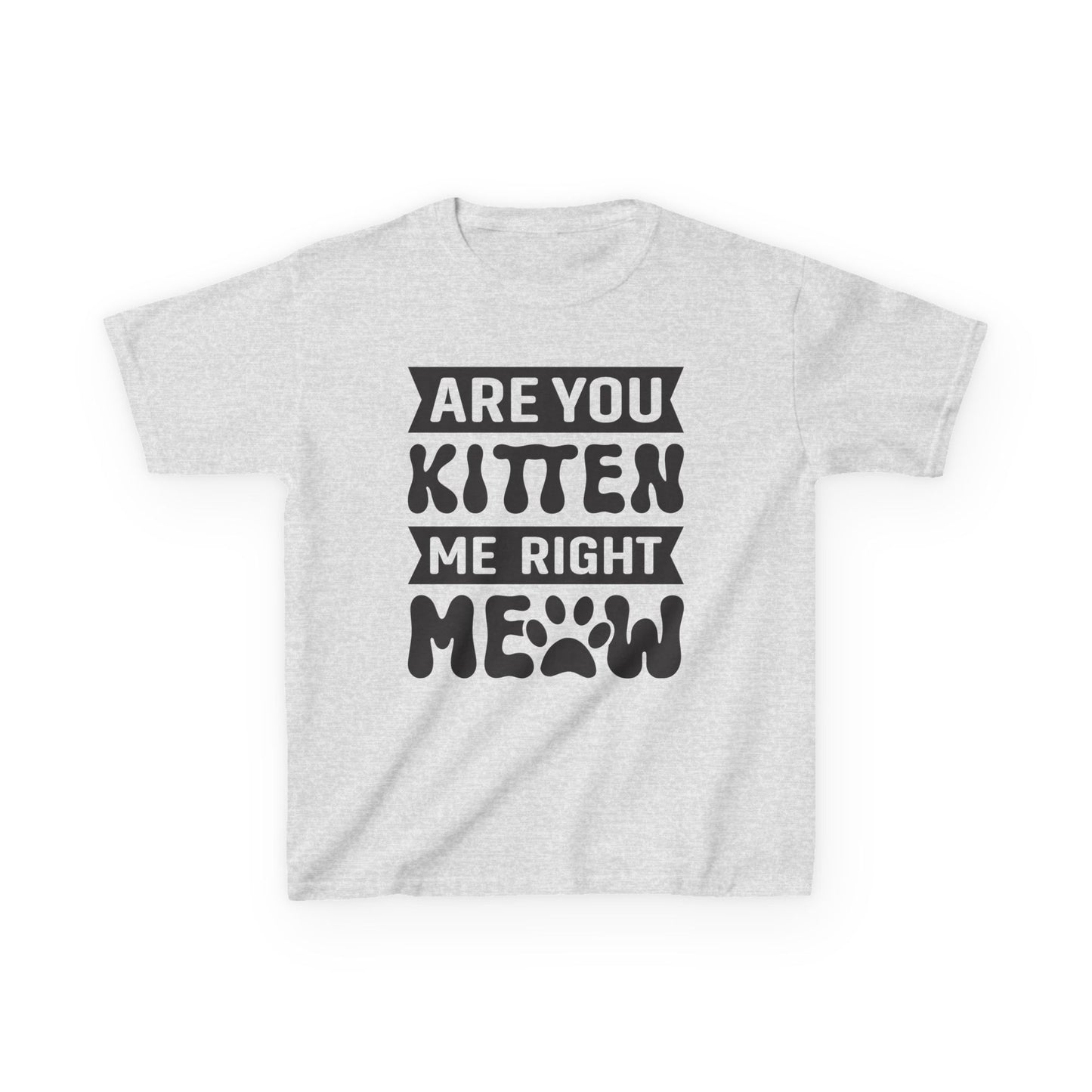 Cute Kids Tee - "Are You Kitten Me Right Meow" T-Shirt for Cat Lovers, Birthday Gift, Funny Pet Shirt, Kids' Humor Clothing, Animal [...]