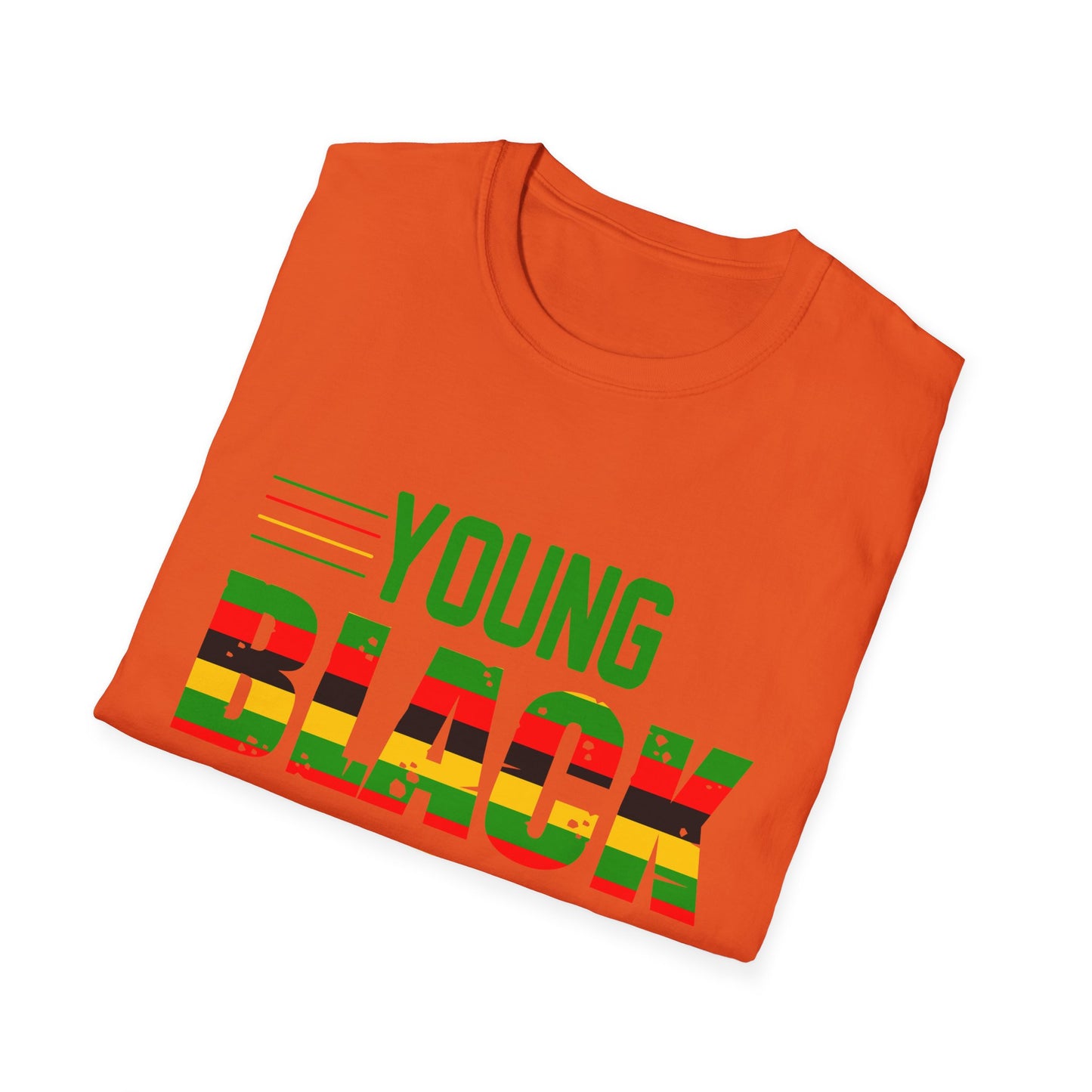 Young Black Free-Ish Unisex Softstyle T-Shirt, Celebratory Tee, Cultural Pride Shirt, Equality Apparel, Ideal for Events & Gifts