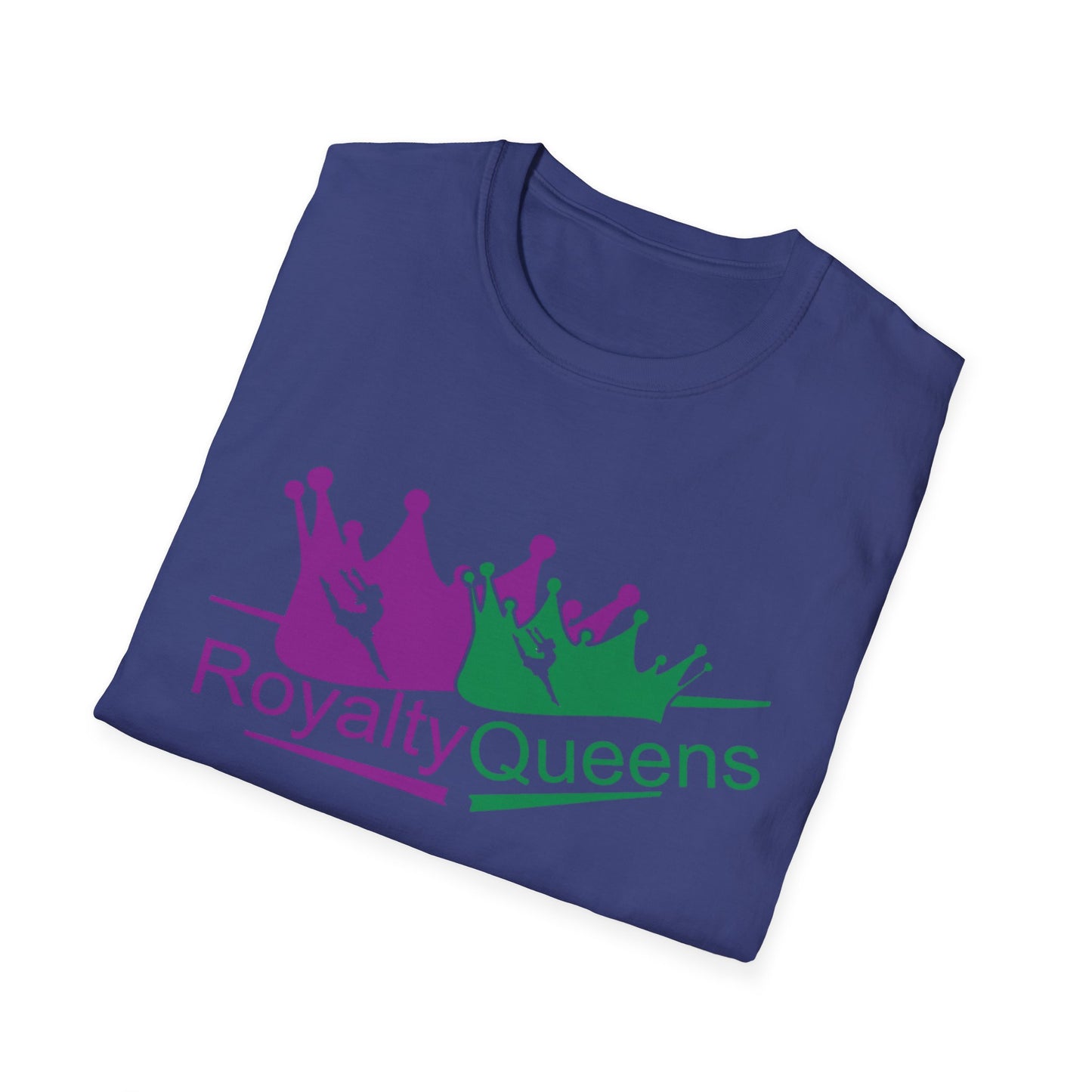 Royalty Queens T-Shirt, Unisex Softstyle Tee for Celebrations, Birthday Gifts, Empowerment Wear, Casual Fashion, Crown Design