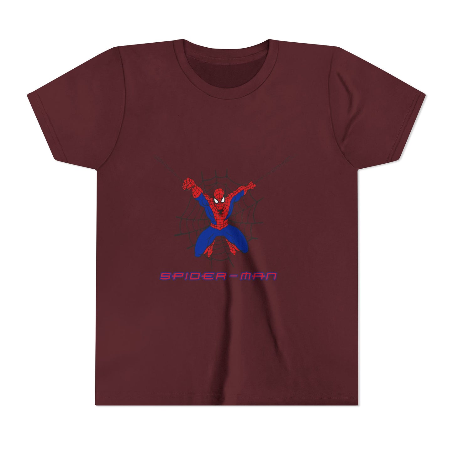 Spider-Man Youth Short Sleeve Tee - Fun Graphic Tee for Kids, Superhero Shirt, Birthday Gift, Comic Theme Apparel, Playtime Wear