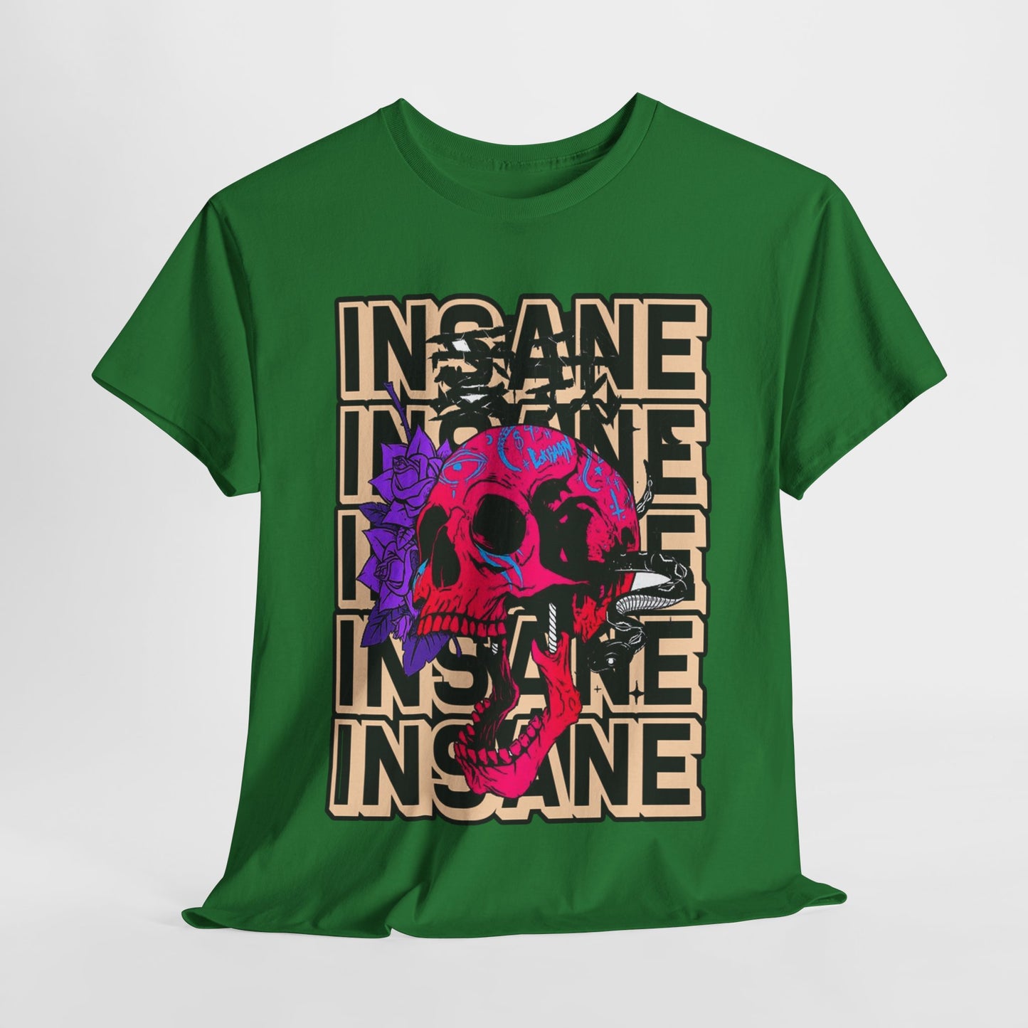 Edgy Skull Art Unisex Heavy Cotton Tee - Perfect for Alternative Fashion Lovers