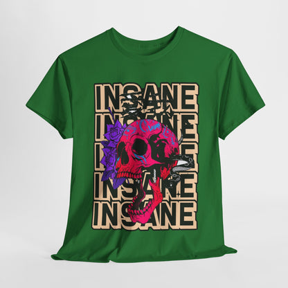 Edgy Skull Art Unisex Heavy Cotton Tee - Perfect for Alternative Fashion Lovers