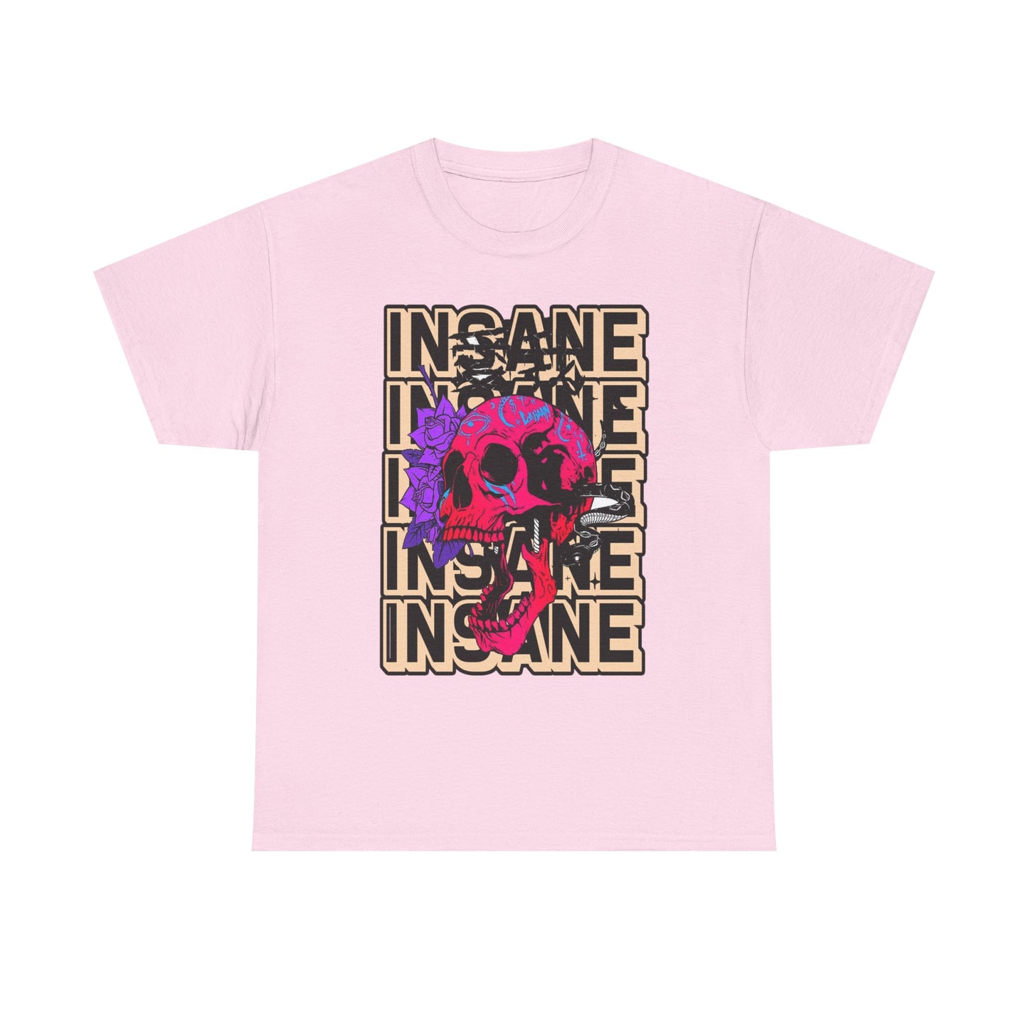 Edgy Skull Art Unisex Heavy Cotton Tee - Perfect for Alternative Fashion Lovers