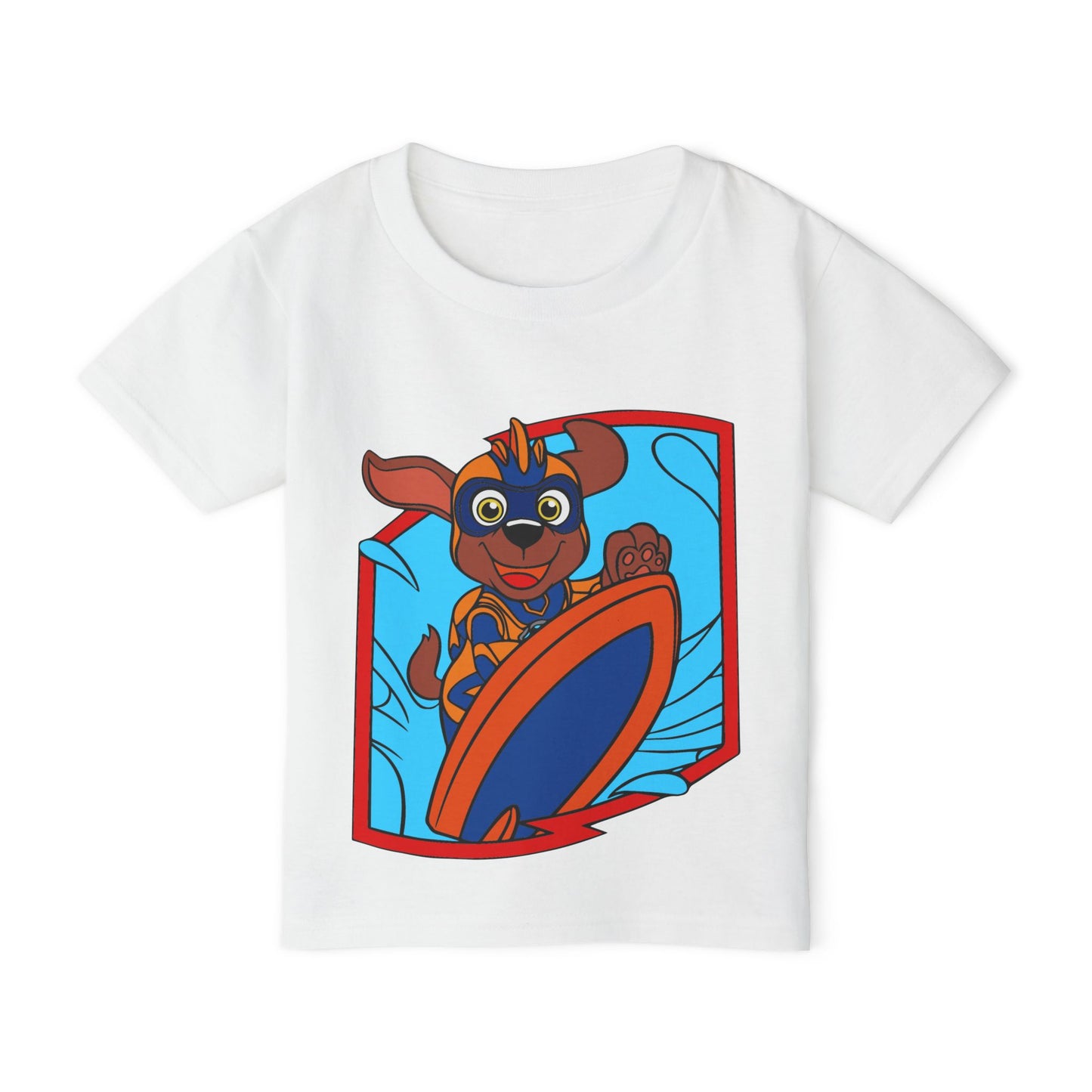 Toddler Graphic T-Shirt, Fun Surfing Dog Design, Kids Beachwear, Playful Summer Outfit, Birthday Gift for Boys & Girls