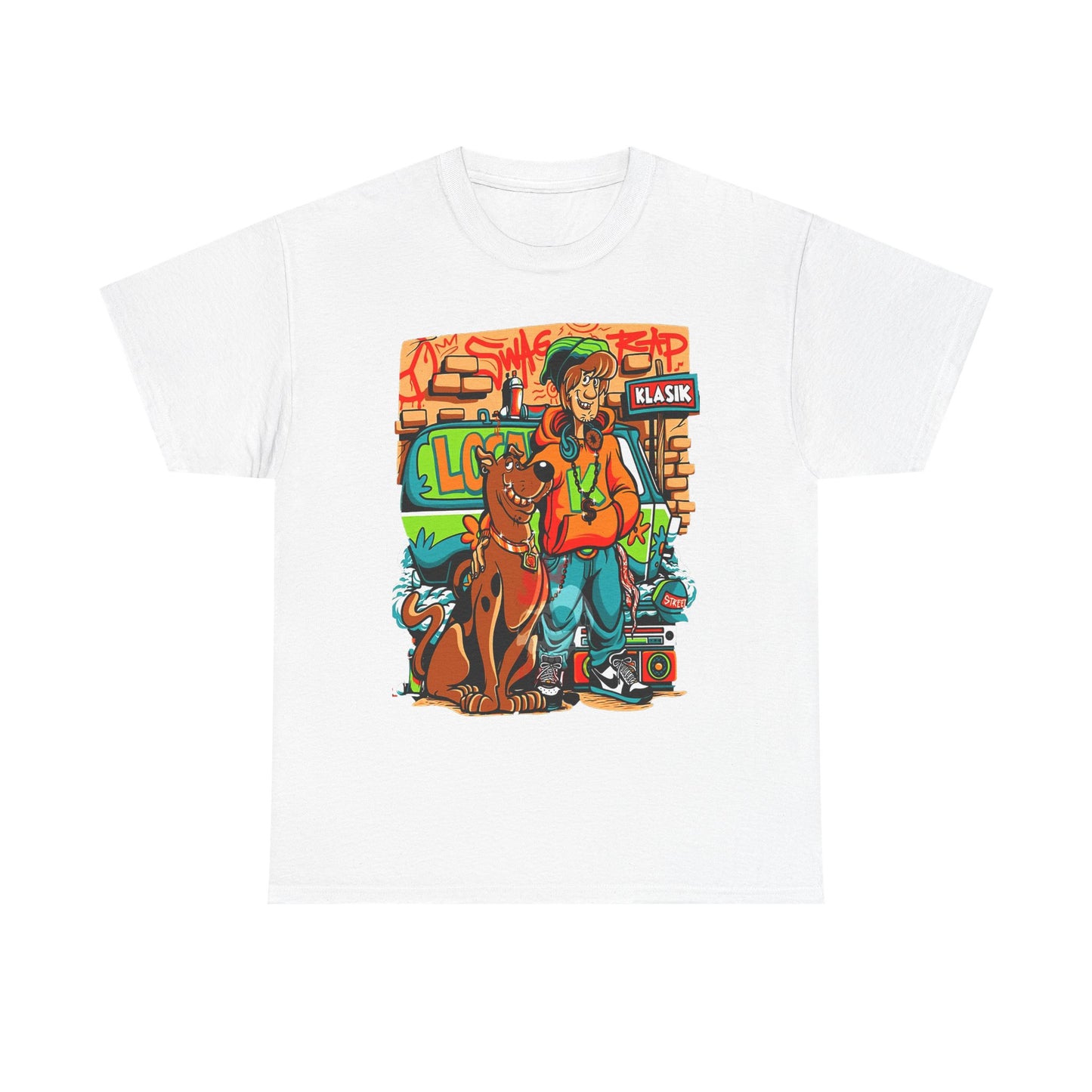 Retro Scooby-Doo Unisex Heavy Cotton Tee - Vintage Cartoon Print