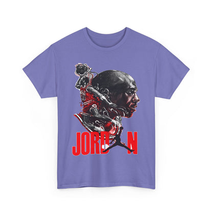 Jordan Inspired Unisex Heavy Cotton Tee - Retro Style Graphic Shirt