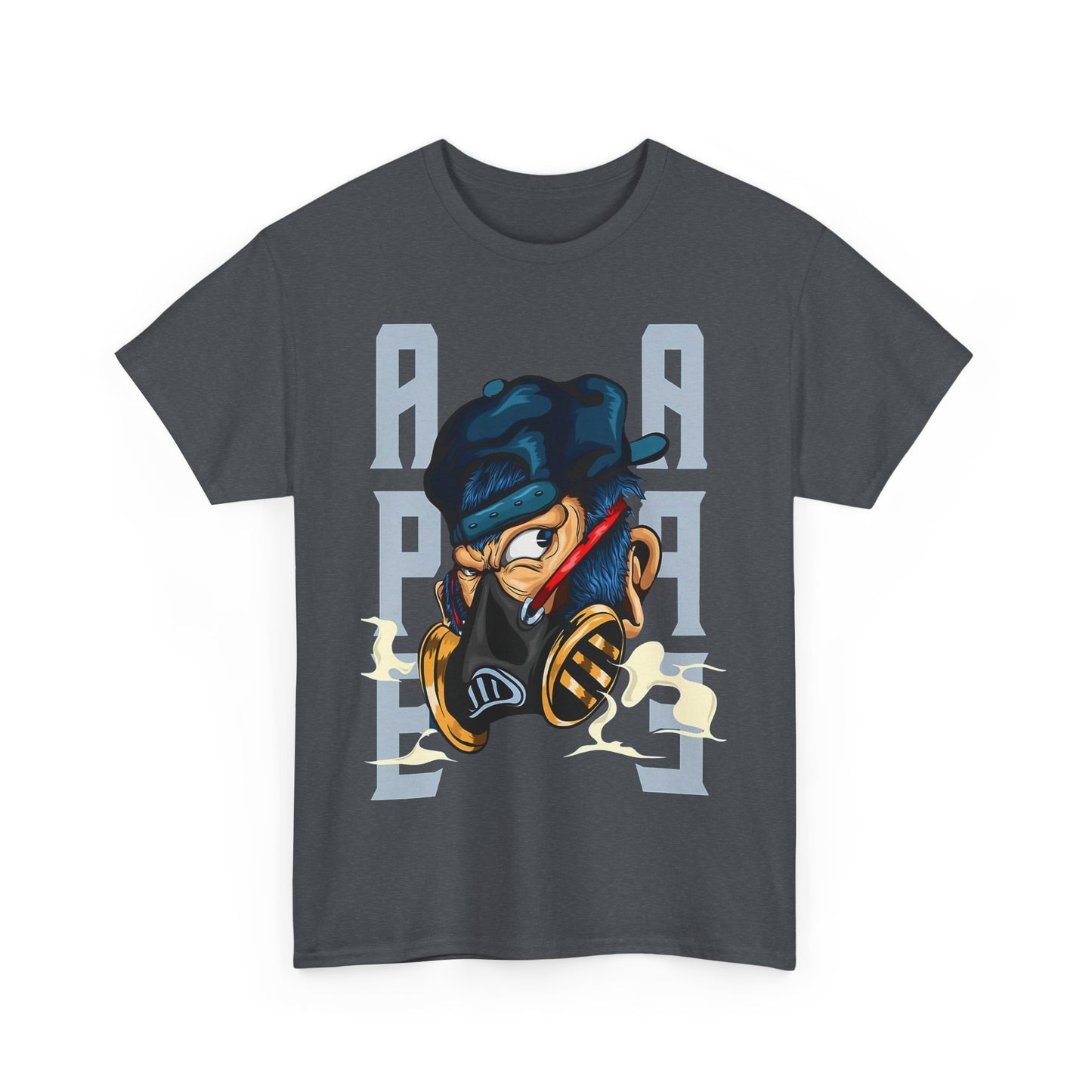 Bold Graphic Unisex Heavy Cotton Tee - Street Art Vibe