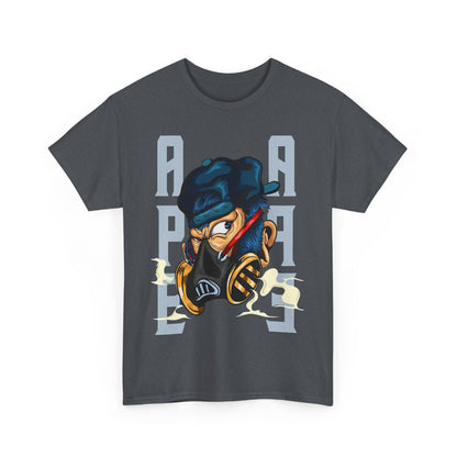 Bold Graphic Unisex Heavy Cotton Tee - Street Art Vibe