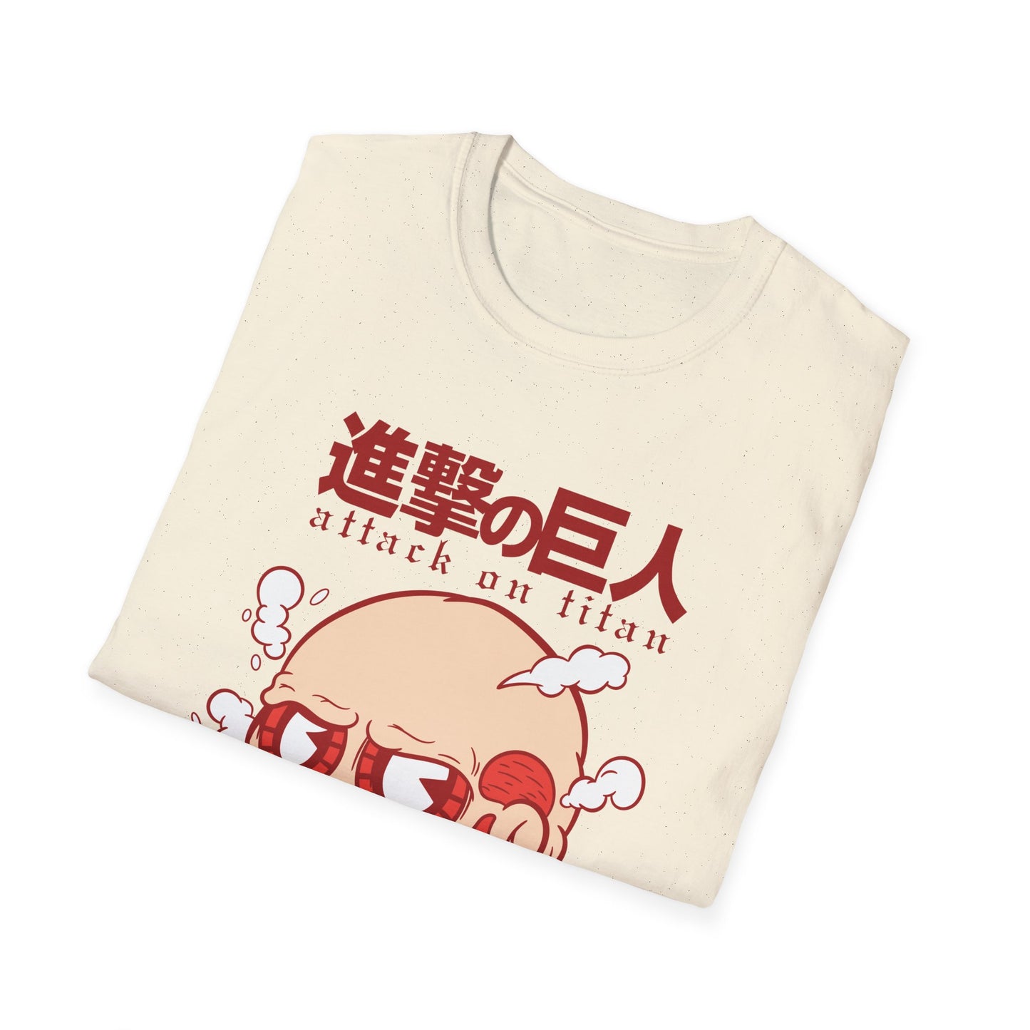 Anime-Inspired Unisex Softstyle T-Shirt, Perfect for Casual Wear, Gift for Anime Fans, Attack on Titan Tee, Streetwear Fashion, Cosplay Top